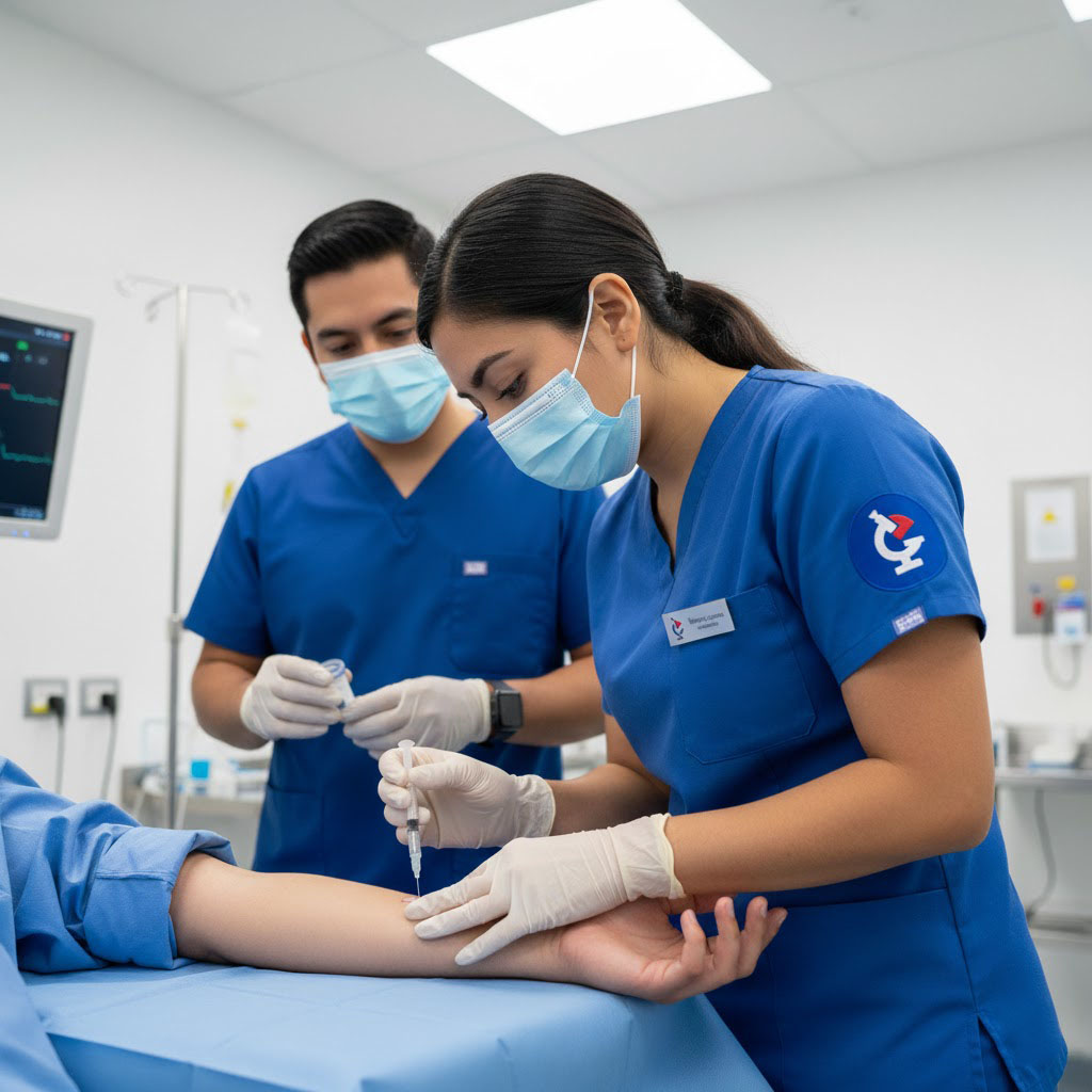 Imagen de la toma de una biopsia